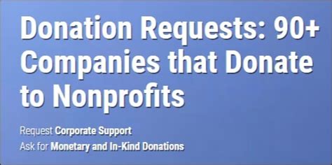 companies that sponsor fundraising events|Donation Requests: 100+ Companies That Donate to Non.